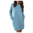 thumbnail image 1 of Women Blouses Womens Loose Tee Shirts under Scrub Shirt Floral Tunic with Stripes Ladies Dress Tops Floral Fall Tops for Women Ladies Lace Blouse Womens Dressy Casual Long Sleeve Casual V Sky Blue 2XL, 1 of 7