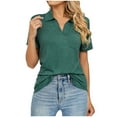 thumbnail image 1 of Women Blouses Womens N Top Women Raglan Shirt Business Casual Tops for plus Size Elbow Sleeve T Shirts for Long Sleeve Christmas Shirts Button down Shirt Dress Ladies under 10 GN1 S, 1 of 4