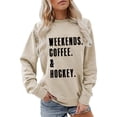 thumbnail image 1 of Women Blouses Womens Petite Pullover Skater Hoodies for Women Ladies Sweatshirts Pullover No Hood Long Tunic Sweatshirt Knitted Sweater for Sleeve Jacket Three Quarter Zip Sweatshirt plus Khaki 2XL, 1 of 4
