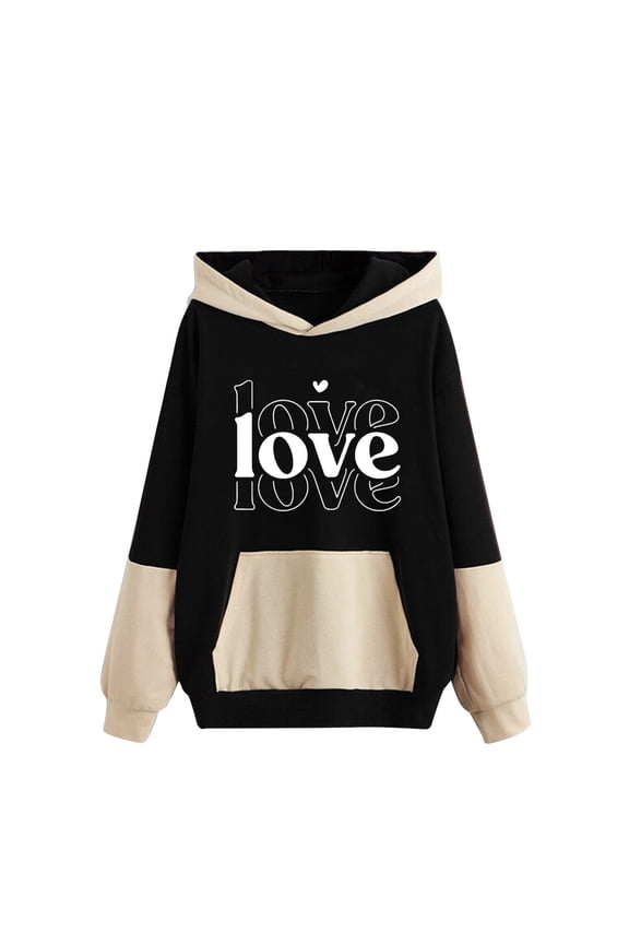 Women Blouses Womens Sportswear Ladies Extra Small Sweatshirt Hoodies Size Medium Women Woman's Sweatshirts Hoodies Lightweight Hoodie Sweatshirt Woman Sweaters Womens Pullover Long plus Black XL