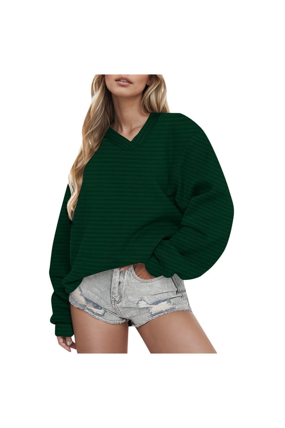 Women Blouses Yoga Top Pack Long Sleeve Pullover Women Soft Lightweight Sweatshirts Sweater Hoodie Top 3 Tunic Length Sweaters Woolly Threads Sweatshirt Scrub Tops Long Sleeve Sweatshirt Green 2XL