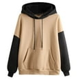 thumbnail image 1 of Women Blouses Zip up Light Weight Sweatshirt Oversized Zip Pullover Women Oversized up Sweatshirt Hoodie Thumb Front for Sweater for Fashion Medium Petite Sweatshirts Brown XS, 1 of 6