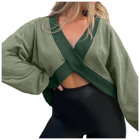 Women Blouses Zip Light Womens Crop Sweater Athletic Women Tops Womens Tall Plain Shirt Young Adult Sweaters Short Sleeve Blouse Long Sleeve Turtleneck Ladies Sweatshirts under 10 Ladies Green S