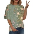 thumbnail image 1 of Women Blouses and Tops Fashion Sexy Plus Size T Shirts Loose Fit Generic Brand Tops for Women, 1 of 5
