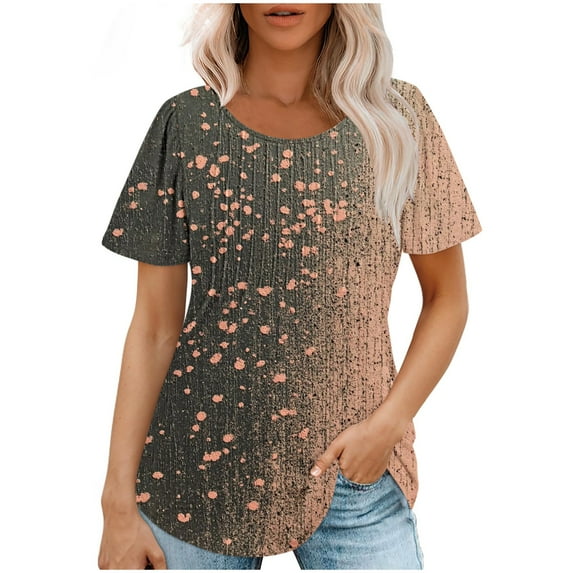 Women Blouses and Tops Fashion V Neck Generic Womens Tops Cute Summer Tops for Women 2025 Trendy Generic Womens Tops