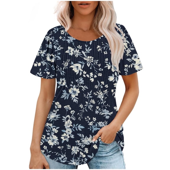 Women Blouses and Tops Fashion V Neck Womens T Shirts Casual V Neck Casual Summer Clothes for Women Over 50