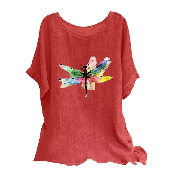 Women Blouses for Work 3/4 Sleeve Womens Funny T Shirts Under 10 Dollars Summer Tops for Women 2025 and Tees Shirt