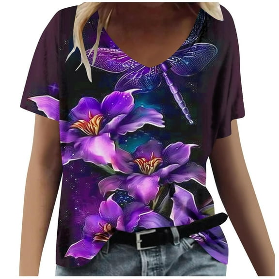 Women Blouses for Work 3/4 Sleeve Womens Workout Tops Loose Womens Summer Tops 2022 Casual Dressy Short Sleeve Semi Formal Shirts Yellow