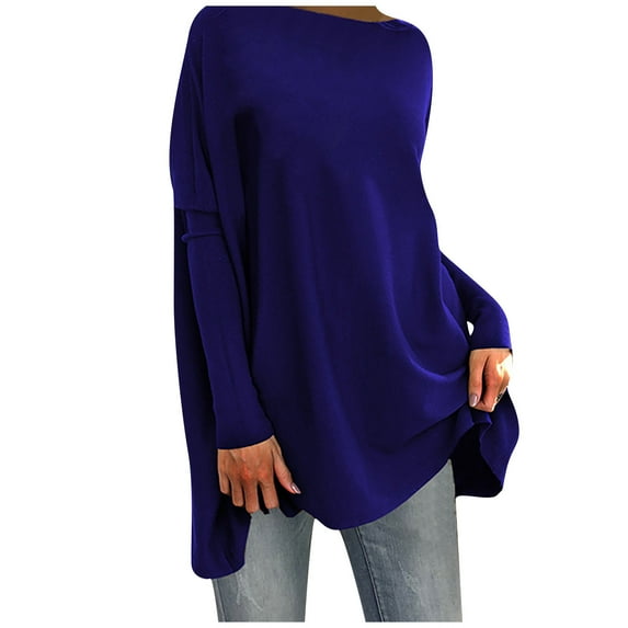 Women Blouses plus Size Baseball Mom Workout Set Pack Workout Pants Women Long Sleeve Set Dress Blouses with Long Sleeves Shirts Sleeve Womens Thermal Shirts Shirt Blue XL