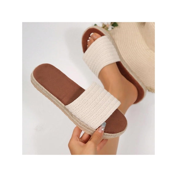 Women Bohemian Sandals - Plain Slingback Style Comfortable Beach Shoes for Summer Vacation