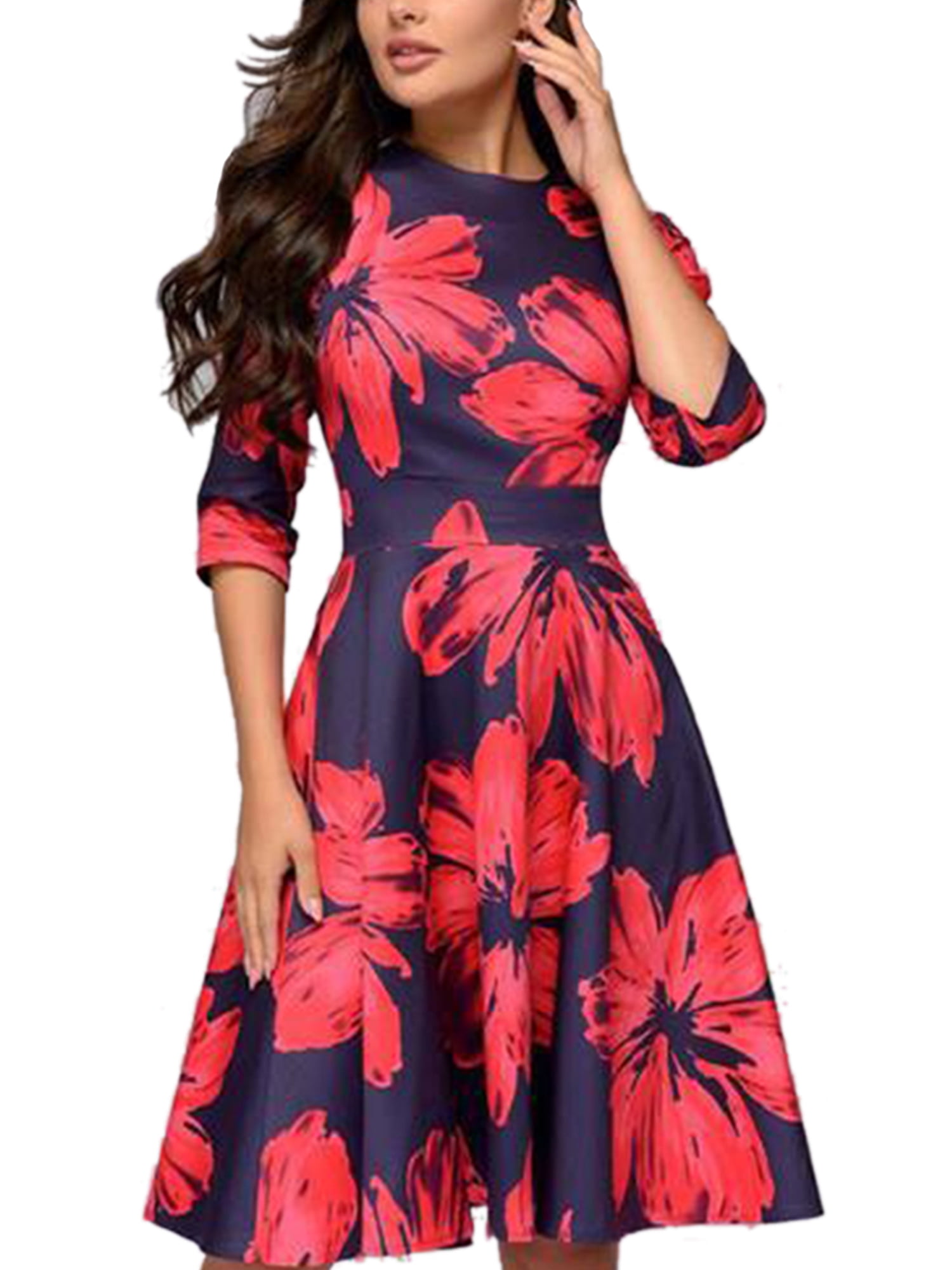 Spring Floral Maxi Dress with High Waist and Long Ecuador Ubuy
