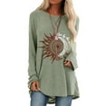 thumbnail image 1 of Women Boho  Hippie Loose Tunic Tops Pullover Long Sleeve Blouse T-Shirt Plus Siz, 1 of 1