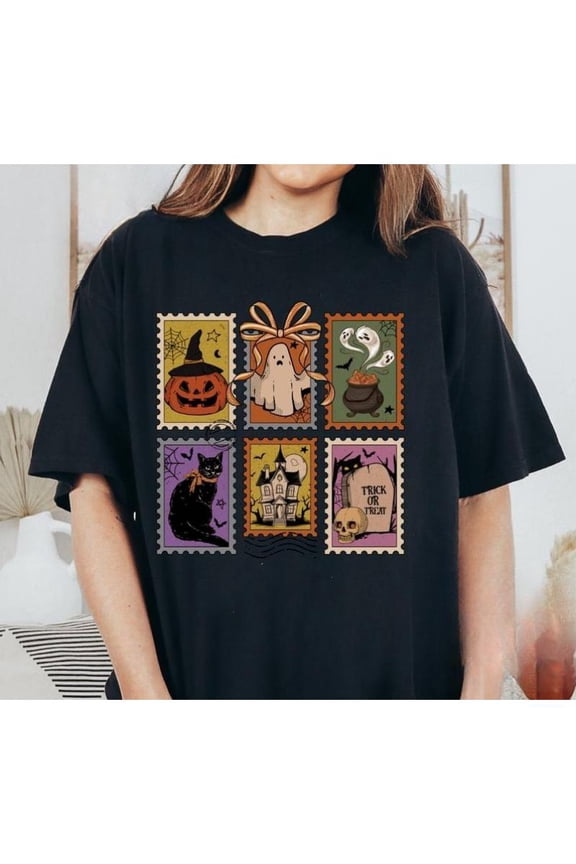 Women Boho Tee Black S-5XL Relaxed Fit Printed USA Casual Short Sleeve Cotton T-Shirt Top Athletic Comfort