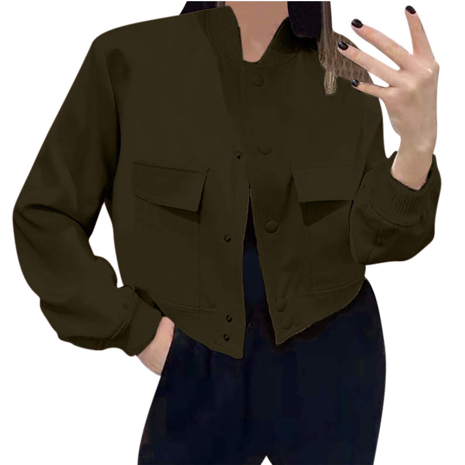 CULAX SHORT BONBERJACKET 美品 Scoop Women's Crinkle Faux Patent Leather Cropped Bomber
