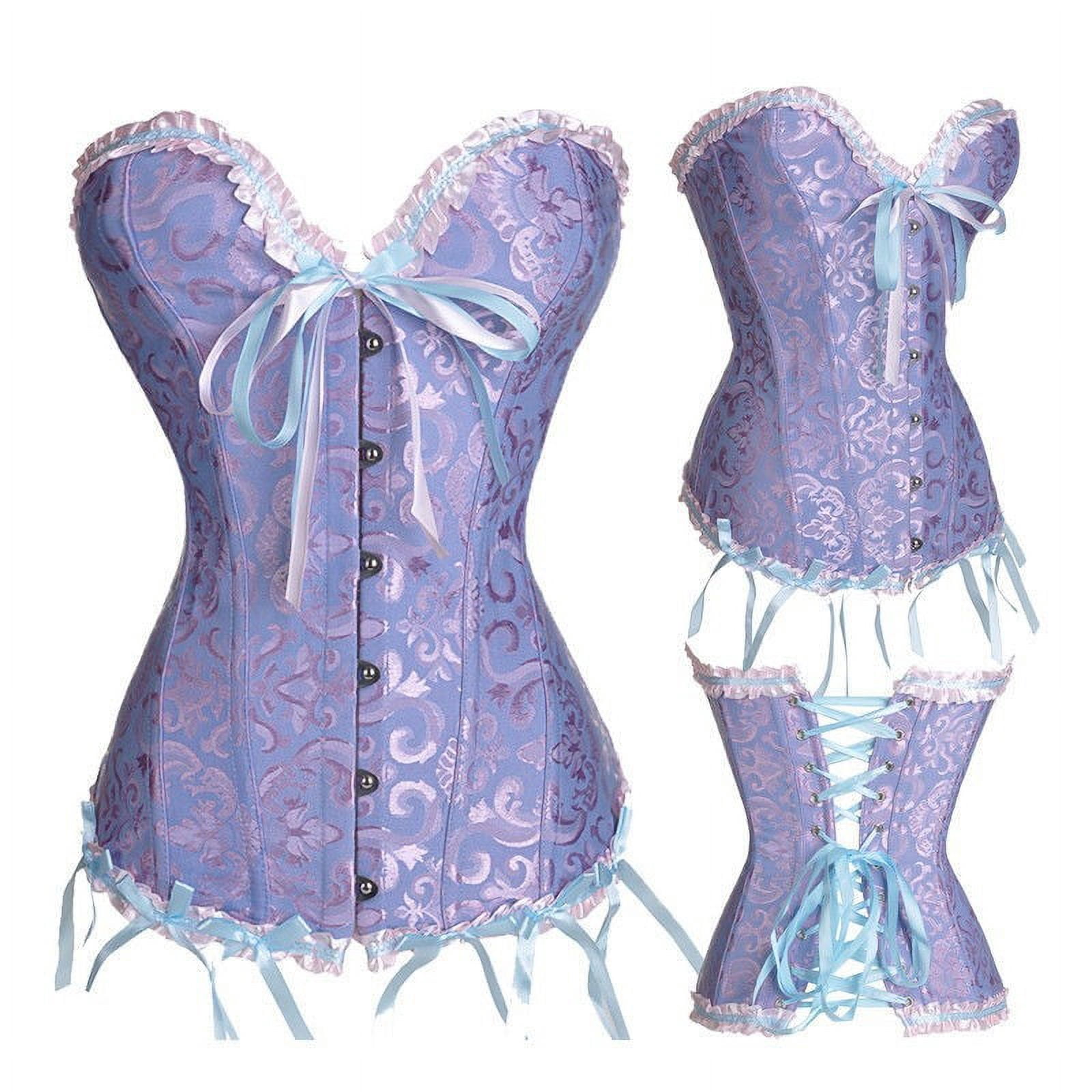 Corset Bustier Vintage à Lacets E-girl - Push-up, Réglable, Pour Une Silhouette Cintrée - Plusieurs Tailles