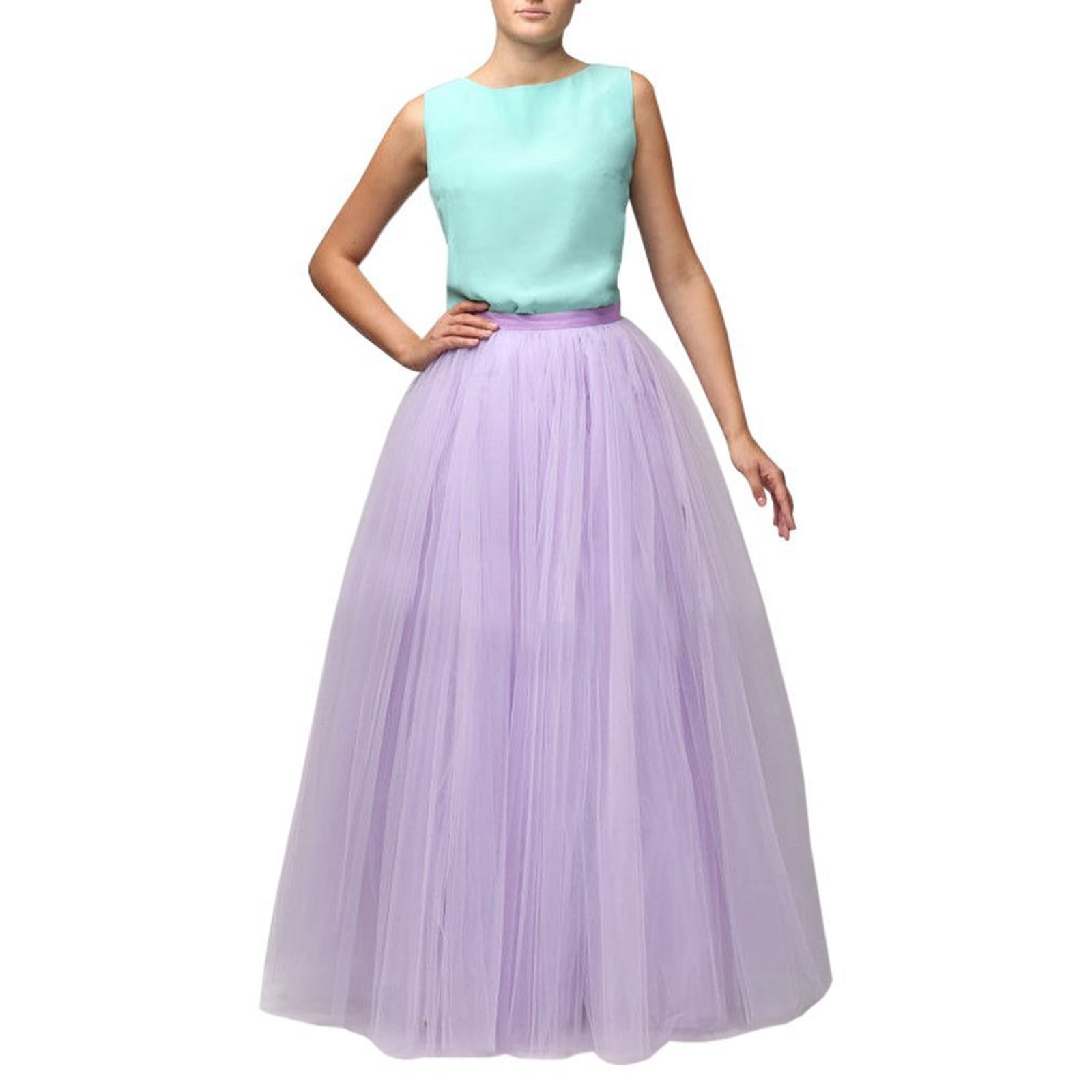 Korte Tutu Lichtblauw Puffy Tule Rokje Ballet Petticoat Ballerina Rok