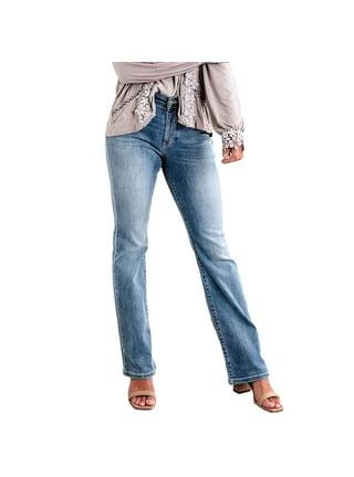 ZNU Women's Bootcut Jeans Stretchy Denim Pants Ladies Low Waist