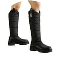 thumbnail image 1 of Women Boots Winter Flat Thick Knee-High Warm Knight Snow Boot, 1 of 7
