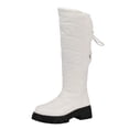 thumbnail image 1 of Women Boots Winter Flat Thick Knee-High Warm Knight Snow Boot, 1 of 8
