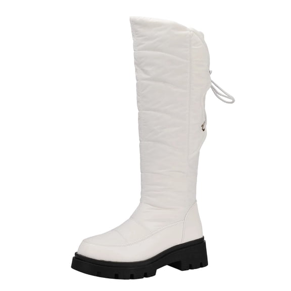 Women Boots Winter Flat Thick Knee-High Warm Knight Snow Boot
