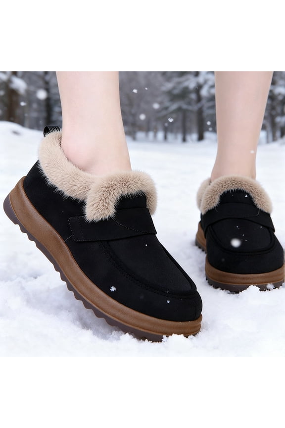 Women Boots With For Winter Outdoor Wear In Rich Melange Tones Round Toe Flat Sole Bootie For Comfort And Warmth