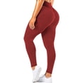 thumbnail image 1 of Women Booty Yoga Pants High Waisted Ruched Butt Lift Textured Leggings Anti Cellulite Workout Running Tights, 1 of 6