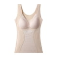 thumbnail image 1 of Women Bottoming Vest with Chest Pads Seamless Sleeveless Thick German Velvet Thermal Base Layer Keep Warm Stretchy V Neck Lace Camisole Winter Basic Top, 1 of 8