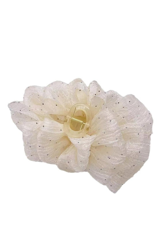 Women Bow Bubble Clip Hair Claw Elegant Large Hair Clamp Clips US Access
