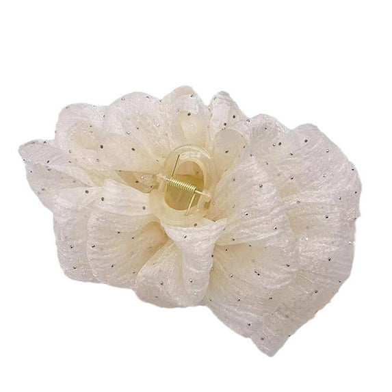 Women Bow Bubble Clip Hair Claw Elegant Large Hair Clips Clamp Accessories -Girl U0R5