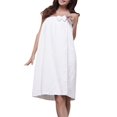 thumbnail image 1 of Women Bowknotr Shower Robe Bath Towel Microfibe SPA Absorbent Body Wrap Towel, 1 of 1