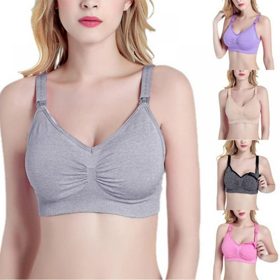 Women Bra Breast Feeding Wire Free Bra Breastfeeding Push Up Pregnant Underwear For Maternity Nursing