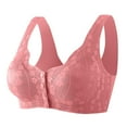 Women Bra Daisy Bra Comfortable Convenient Front Close Button Cotton