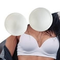 thumbnail image 1 of Women Bra Pads Inserts, Round Sponge Round Bra Cups Removable Bra Accessories Chest Push up Insert Pads White, 1 of 11