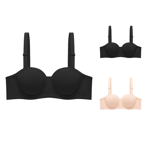 Women Bra Push Up Bra Adjustable Straps Tshirt Bras No Underwire Everyday Bras Comfy Bras for Women, Size 75B-95D
