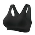 thumbnail image 1 of Women Bra Seamless Bra Feature V-Neck Full-Figure Bra Style W-1882 Black L, 1 of 8