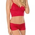 thumbnail image 1 of Women Bra Set Lace Floral Bra Panties Women Hollow Out Seamless Underwear Women Bra Set, 1 of 2