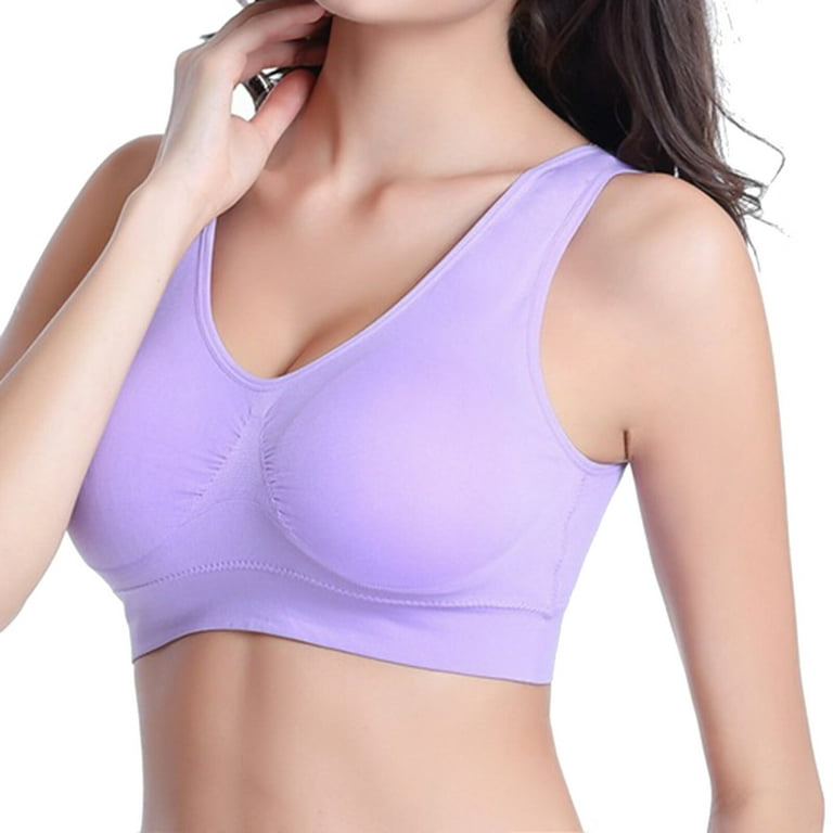 Women Bra Soft Compression Full Supportive High Impact Yoga Sports Bras for  Women