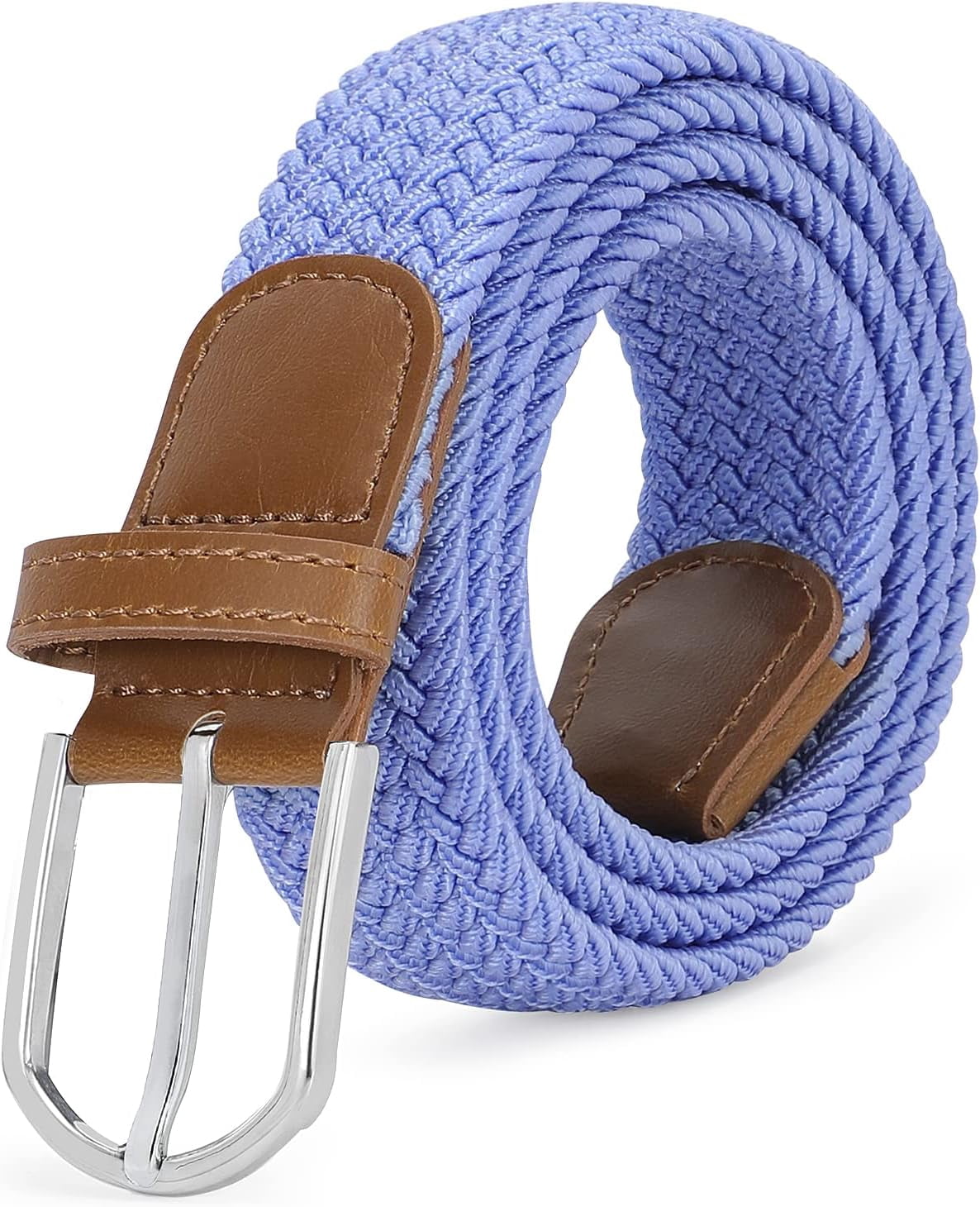 Women Braided Stretch Belts Elastic Canvas Woven Belts For  display picture 1