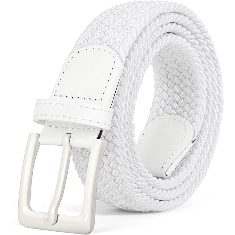 Stretchy Braided Elastic Belt for Men Women Casual Jeans Pants LUOFMISS Woven Stretch Belt for Men and Women, Braided  main image 2