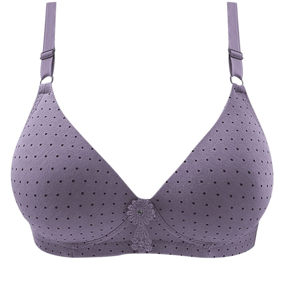 Women Bralettes with Support Full Coverage Wire Free Push Up Adjustable Bra Seamless Breathable Everyday Bras