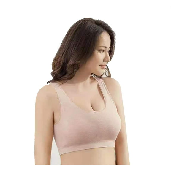 Women Bras 1 Pack of Wireless Seamless Bra Light Pink