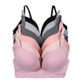 thumbnail image 1 of Women Bras 6 Pack of Basic No Wire Free Wireless Bra B Cup C Cup  Size 38C (S6647), 1 of 4