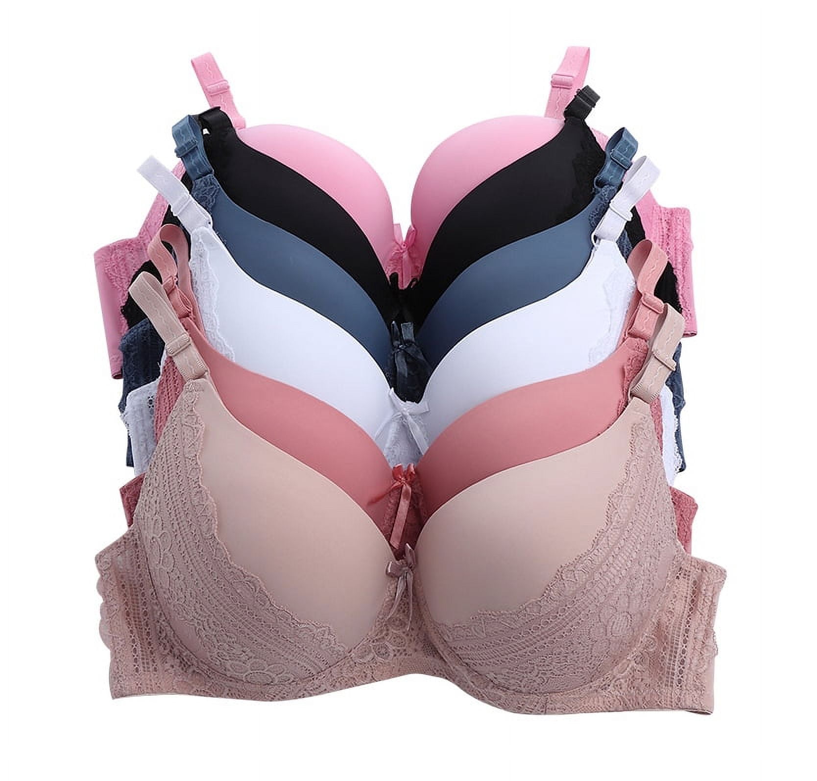 Women Bras 6 Pack of T-shirt Bra B Cup C Cup D Cup DD Cup DDD Cup 38DD  (A9283)