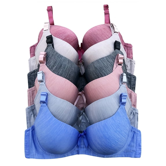 Women Bras 6 Pack of Bra B Cup C Cup D Cup DD Cup DDD Cup 40D (8289)