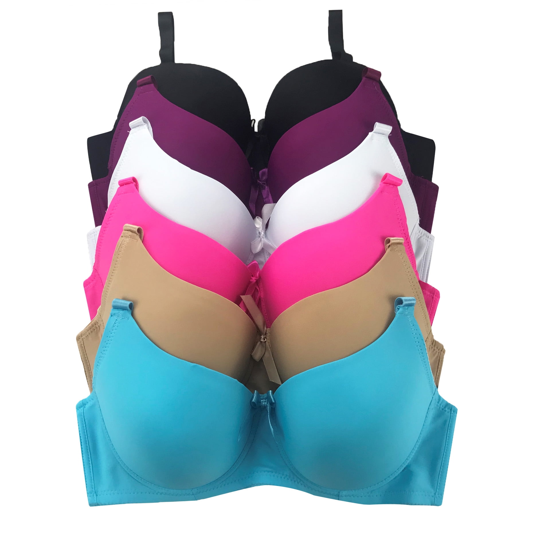 Women Bras 6 Pack of Bra B Cup C Cup D Cup DD Cup DDD Cup 42D