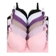 thumbnail image 1 of Women Bras 6 Packs T-Shirt Bras Full Coverage Comfortable Everyday Wear Size A to DDD Cups Bra 42D (5885), 1 of 8