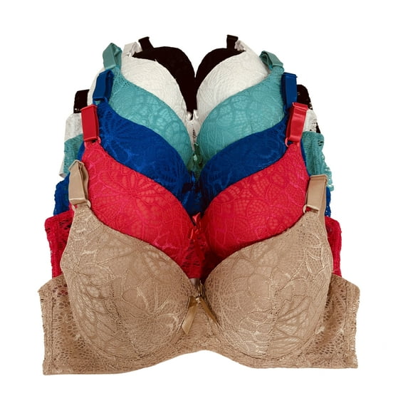 Women Bras 6 Pack of Bra B Cup C Cup D Cup DD Cup DDD Cup 42DDD (S8268)