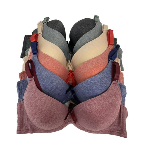 Women Bras 6 Pack of Bra D cup DD cup DDD cup Size 44DD (8201)