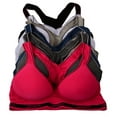 thumbnail image 1 of Women Bras 6 Pack of Cotton Sports Bra with B cup C cup D cup Size 40C (6648), 1 of 3
