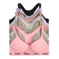 thumbnail image 1 of Women Bras 6 Pack of Cotton Sports Bra with B C D Cup 40C (S6825), 1 of 8
